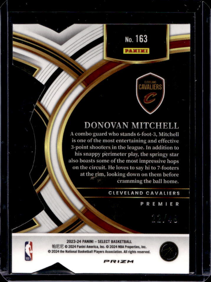 202324 Select Donovan Mitchell Bronze Checker Prizms Premier Level