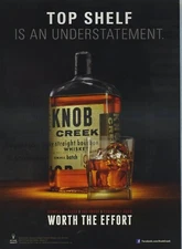 2012 Vintage Magazine Page Ad Knob Creek Whiskey