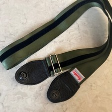 Souldier Guitar Strap soldier - Seatbelt Nylon Olive Green Black Velvet Snaps