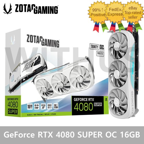 ZOTAC GAMING NVIDIA GeForce RTX 4080 SUPER Trinity White OC D6X 16GB - Tracking