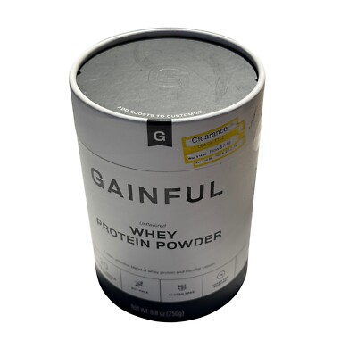 Gainful Whey Protein Powder Unflavored 20g Protein Per Serving 8.8 oz