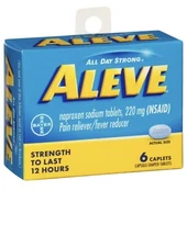 ALEVE Pain Reliever/ Fever Reducer 6 Caplets