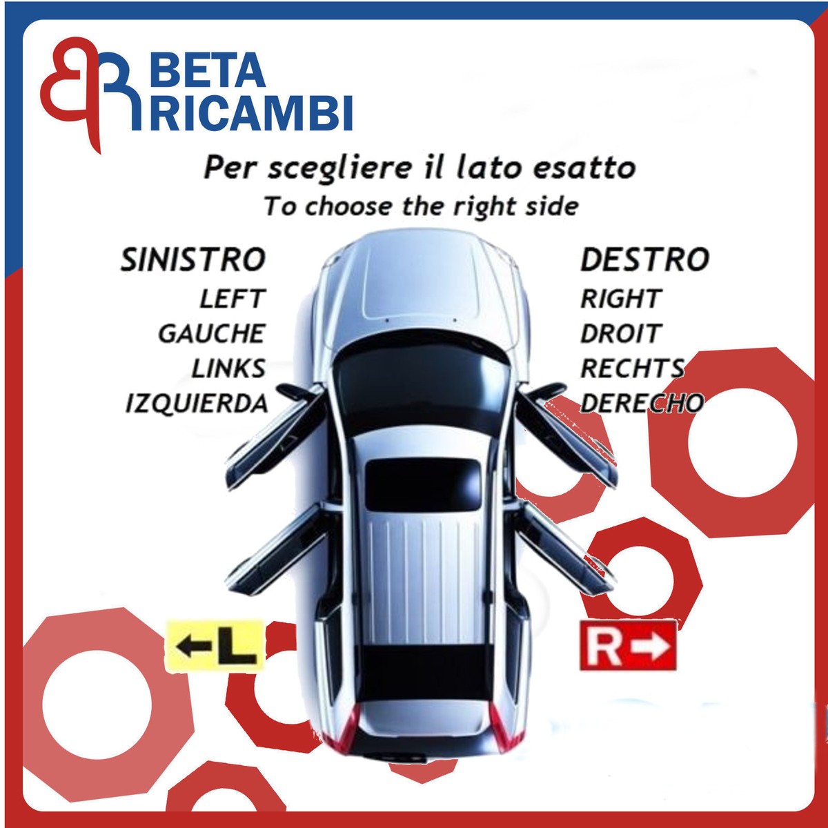 Specchietto Retrovisore Sinistro Derb Per Suzuki Cargo - Con Fanale E Calotta Nera, Modello Meccanico - Foto 3