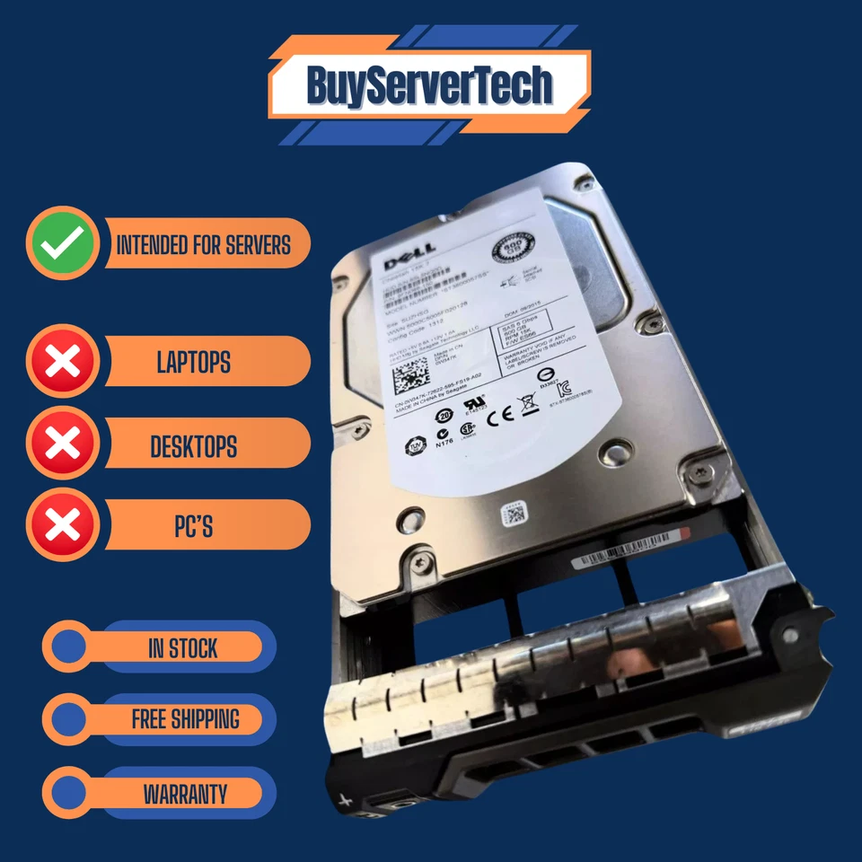 Dell W347K ST3600057SS 600GB 15K RPM 6Gb/s 3.5" SAS 0W347K HDD | (NEW 0 HOURS) - Image 4 of 4