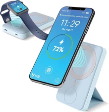 VIBORO Magnetic Wireless Charger, Power Bank iPhone 14, 13, 12, iWatch 4/5/67/8/