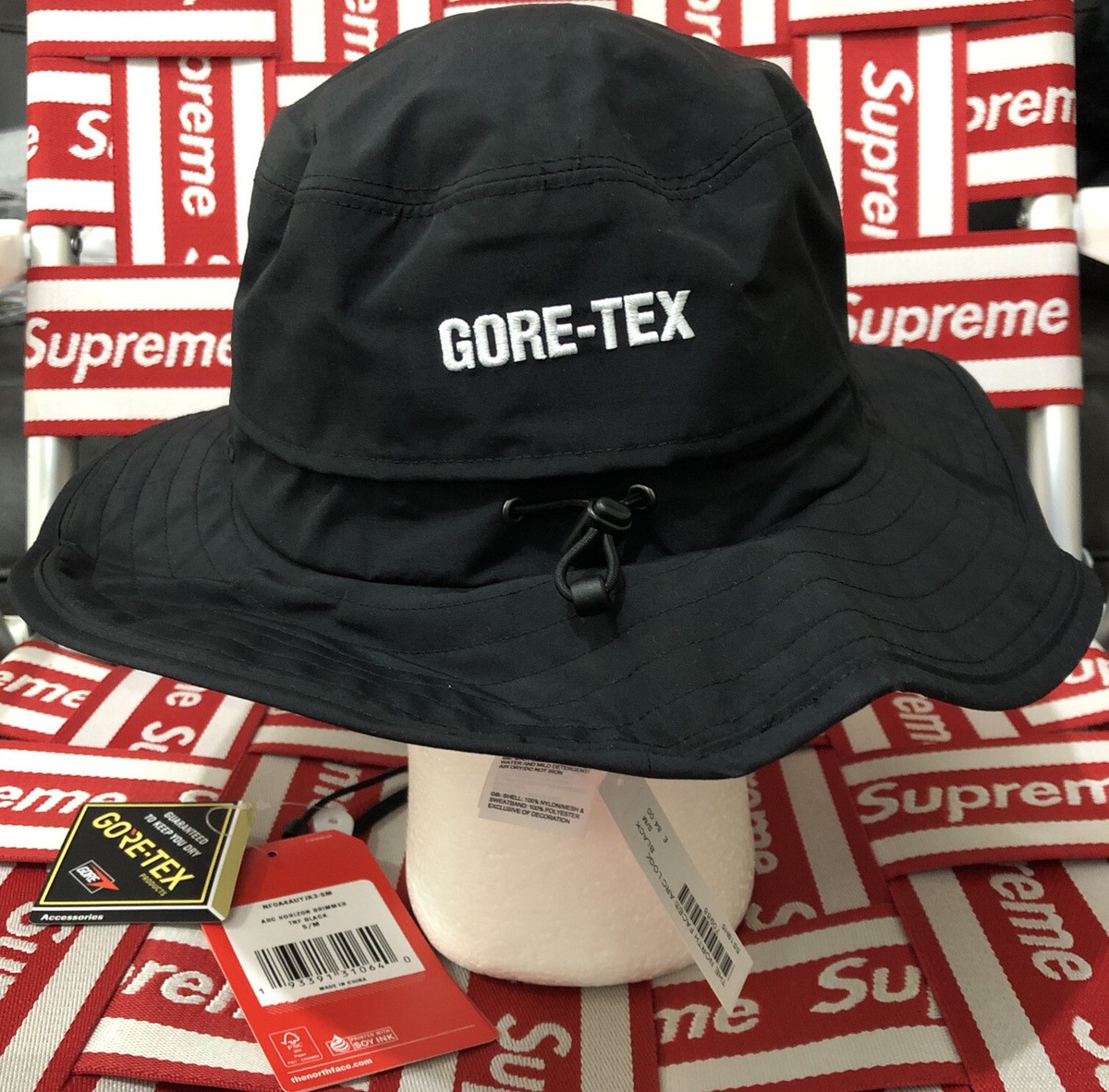 Supreme TNF Arc logo Horizon Breeze Hat!S/M!BNWT!SS19!Super Rare