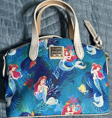 Disney Dooney Bourke Little Mermaid Crossbody Mini Satchel Purse Ariel  *USED