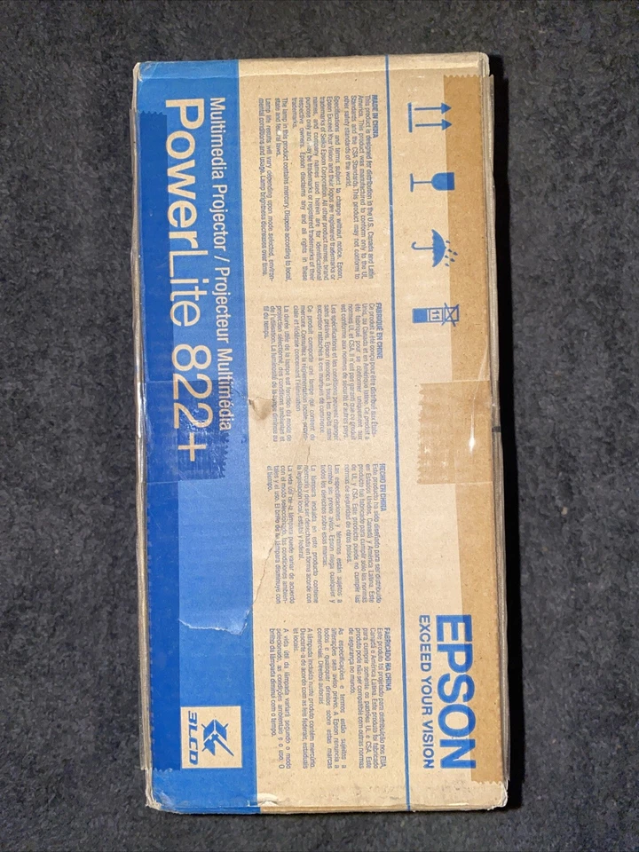 Epson Portable PowerLite 822+ 3LCD Projector Digital Multimedia 1080i HDMI Video - Image 2 of 4