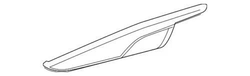 Conjunto de aplique de trim de puerta delantera para Cadillac XTS 2018-2019 (N/P 84149188)
