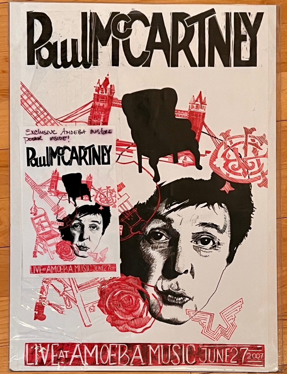 Paul McCartney - Exclusive LIVE AT AMOEBA MUSIC Poster from 2007 