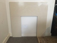 Marble 3 Piece Fire Surround In Cream Bargain £125 Free Post