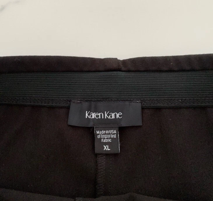 Pantalones Karen Kane XL Pierna Ancha en Negro Nuevo con Etiquetas Material Grueso.  Foto 4 de 4
