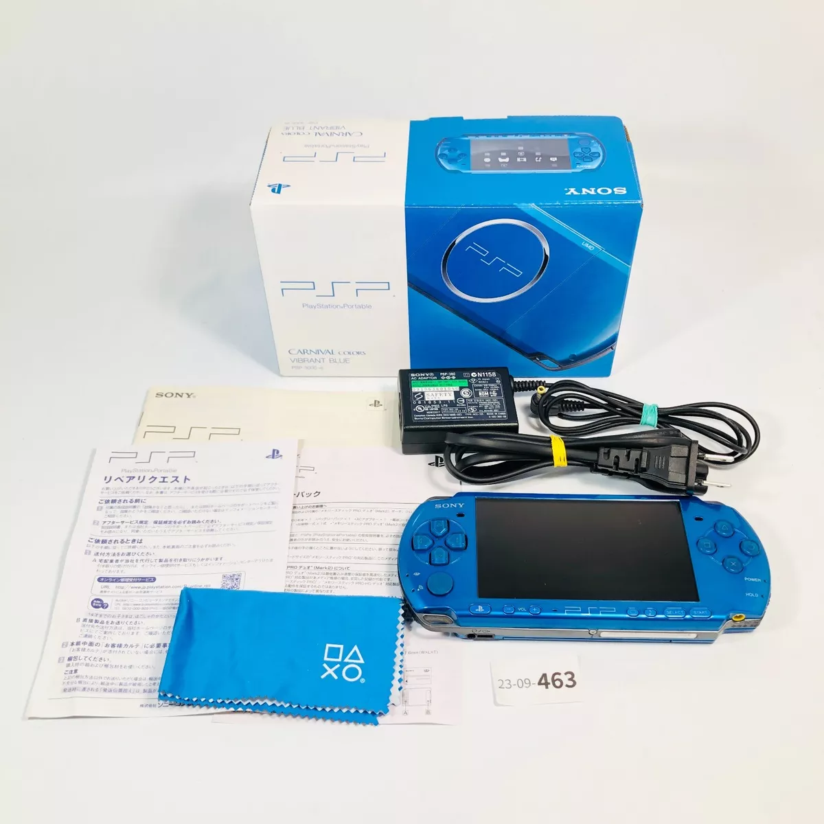 Sony Playstation Portable PSP-3000 Vibrant Blue BOX Handheld from