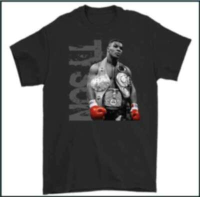 MIKE TYSON T-Shirt, Herren Boxen Tee Trainingsoberteil Iron Boxer MMA Catskill