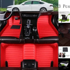 For Jaguar Car Floor Mats Waterproof Leather Custom Carpets Right/Left Rudder