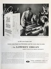 1959 Lowry Organ PRINT AD Warm Your Heart on Christmas and Every Day