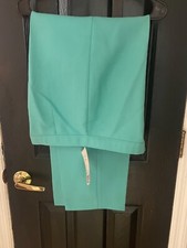 Vintage 1970  s Bend Overs women  s Levi  s unused w/Tag NOS Green turquoise 32