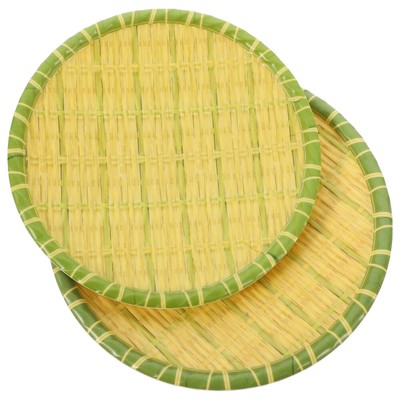  2pcs runde Lebensmittelschale Heißtopf -Servierschale Dessert -Servierplatte