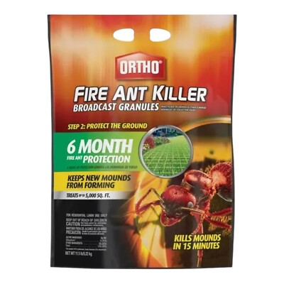 Ortho Fire Ant Killer Broadcast Granules, Treats up to 5,000 sq. ft., 11.5 lb.
