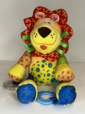 Nuby Baby Lion Teether Lovey Plush Fun Time Pal Sensory Stuffed Animal Toy