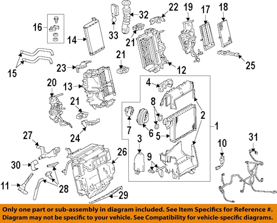 Núcleo evaporador de aire acondicionado usado se adapta a: Audi A5 2014 grado A Foto 3 de 4