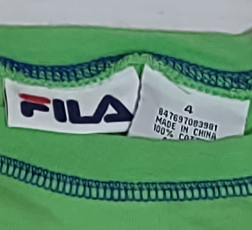 Boys FILA Soccer Green White Tshirt Size 4 sports - Picture 3 of 5