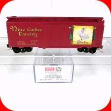 N Scale **NINE LADIES DANCING** 12 Days Christmas Box Car -Micro Trains 02100509