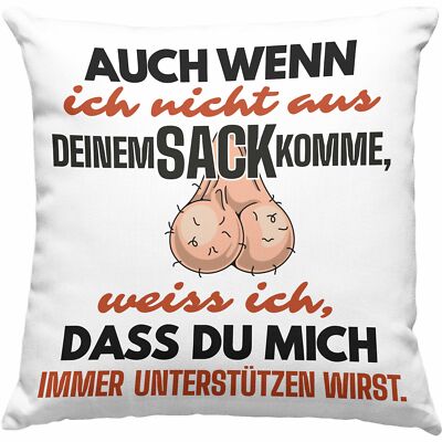 Trendation - Stiefvater Geschenk Kissen Vatertag Lustiger Spruch Auch Wenn Ich N
