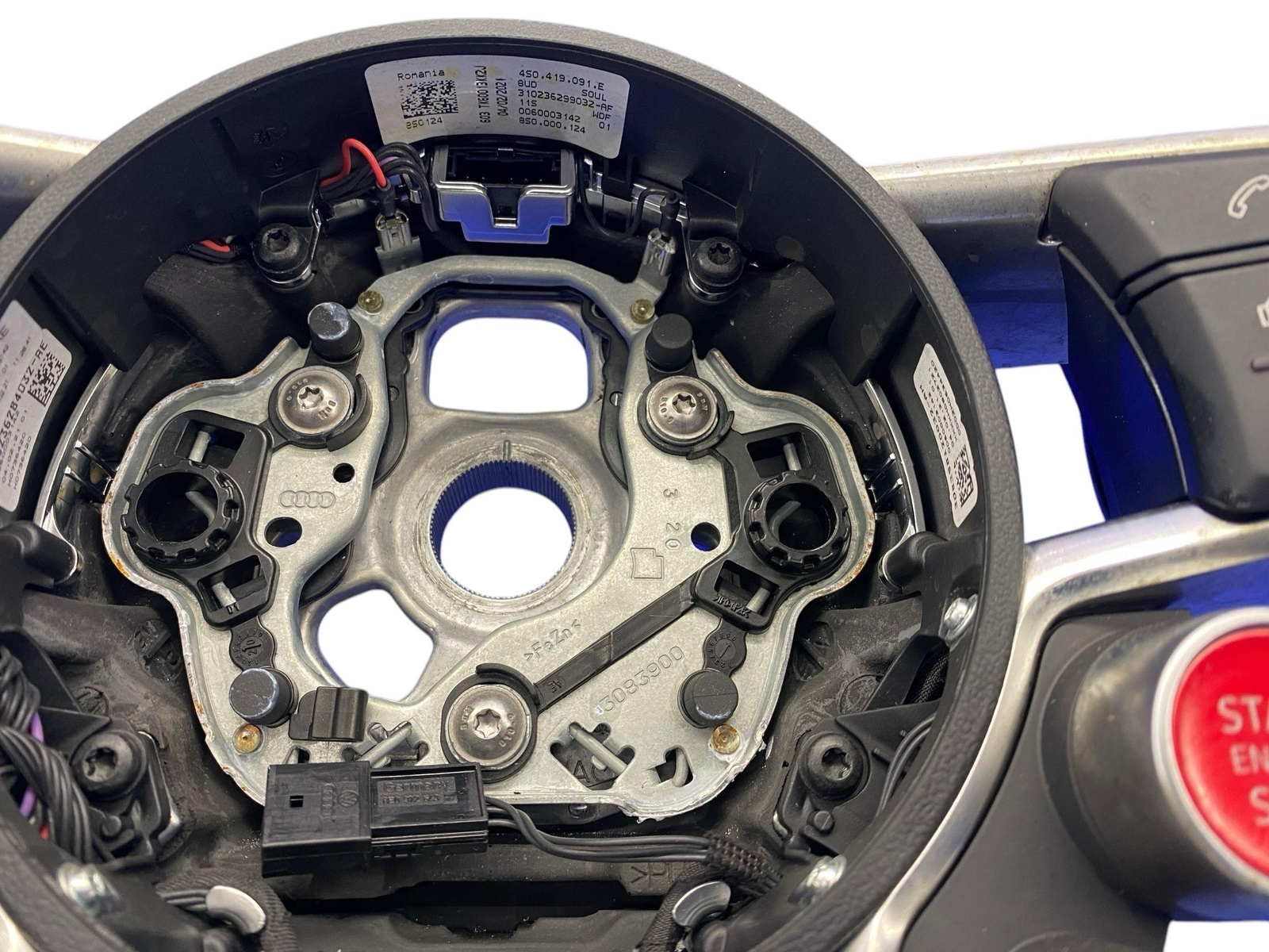 2021 AUDI R8 FRONT LEFT DRIVER PERFORMACE STEERING WHEEL *MISSING PADDLE SHIFTER