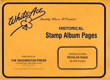 WHITE ACE US Regular Issue Blank Pages - Package of 15 Pages Style S-220