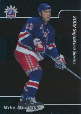 2001-02 BAP Signature #44 MIKE MOTTAU - New York Rangers