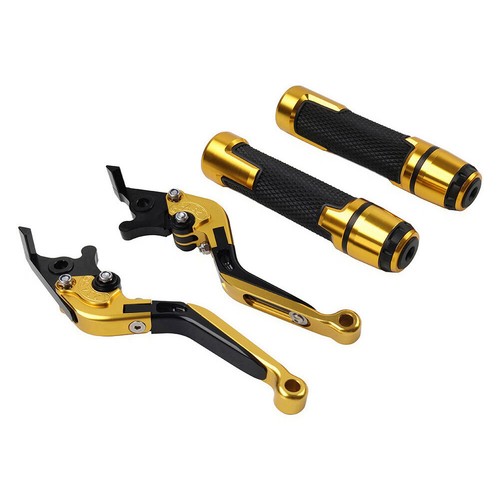 Folding Extendable Brake Clutch Lever Handlebar Grip Kit For Kawasaki ZX6/636R - Bild 2 von 10