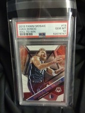 2019 Panini Mosaic Will To Win Mosaic #13 Luka Doncic Gem Mint PSA 10