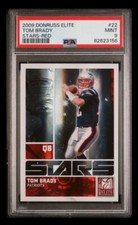 2009 donruss elite #22 tom brady; red 7/199 stars PSA 9  (COLOR & SB RING MATCH)