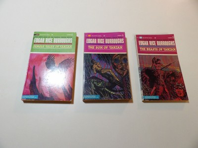 Tarzan by Edgar Rice Burroughs Ballantine PPBKs s 3, 4