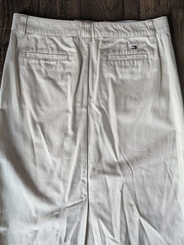 Tommy Hilfiger Woman Preppy Khaki Skirt Size 4 Flat Front 28” Length 100% Cotton - Picture 9 of 11