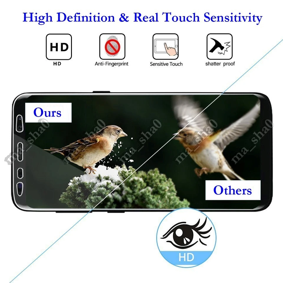 2 Pack Premium Tempered Glass Screen Protector Saver Flim for Samsung Smartphone - Image 3 of 4