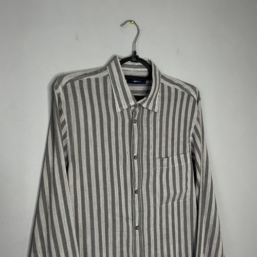 Ermenegildo Zegna Sport Striped Linen/Cotton Shirt Size M - Picture 3 of 8