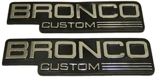 For Ford Bronco Custom Emblem Badge Logo Set
