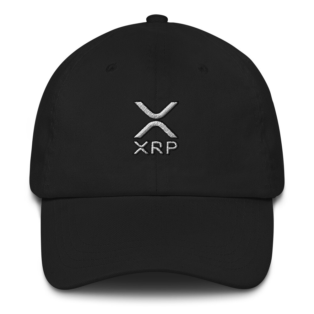 XRP Ripple Stablecoin Crypto Currency Flat Bill  Snapback Cap Black Baseball Hat XRP Crypto Snapback Hat – FOUR KINGS LTD main image 3