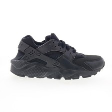 Nike Huarache Run GS Big Kids 654275-016 Boys Black Lifestyle Sneakers Shoes 4