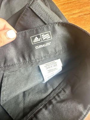 Adidas Climalite Performance Golf Pants Black Size 34x32