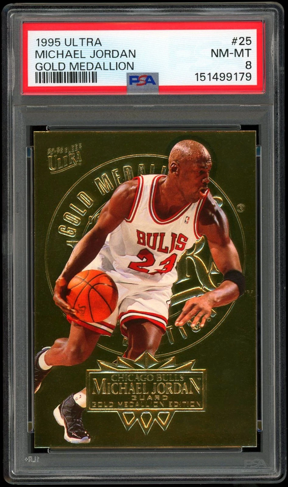 1995 Ultra Michael Jordan Gold Medallion #25 PSA 8 | Card Ladder