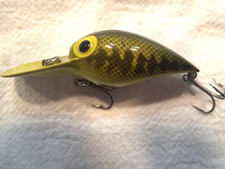 USED CONDITION Pre-Rapala Storm Rattling Wiggle Wart V42 Green Bass 3" 3/8 oz.