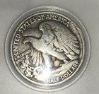 1945-P Walking Liberty Half Dollar U.S. Coin, 90% Silver, 50c, Circulated — photo 3
