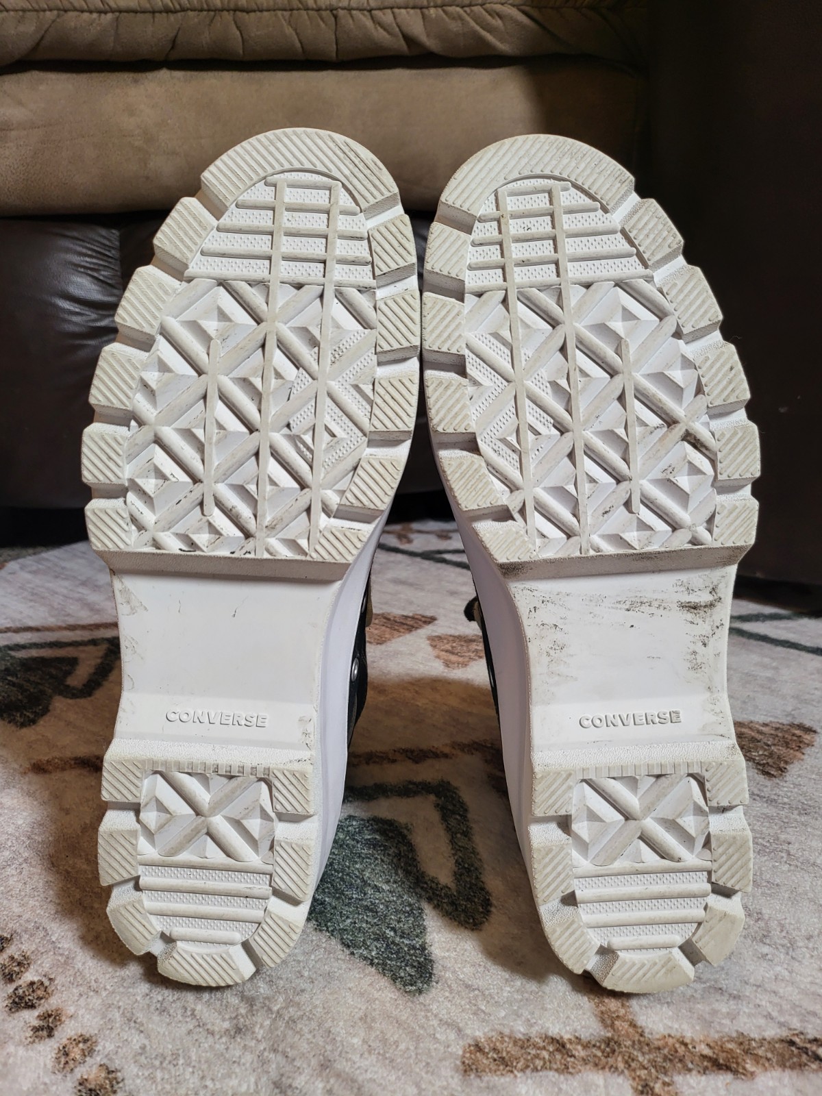 Converse Chuck Taylor All Star Women Size 9 Black High-Top Chunky Platform Shoes thumbnail 7