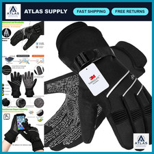 Waterproof Windproof -30 F Thermal Touch Screen Gloves for Skiing, Cycling, Runn