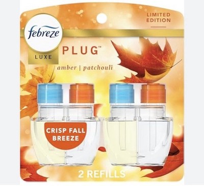 2 Pack - Febreze Plug In Air Freshener Scented Refill - Amber Patchouli