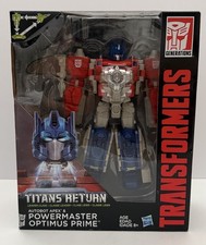 Transformers TITANS RETURN Leader Class Autobot Apex & Powermaster Optimus Prime