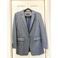 Banana Republic Heathered Blue Women's Blazer Coat size 6